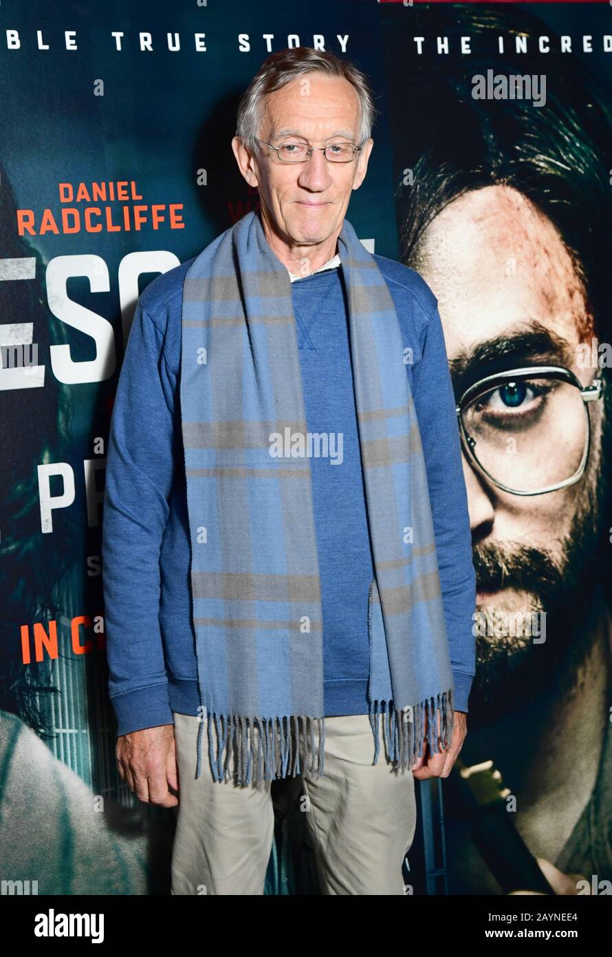 Tim Jenkin besucht eine Vorführung für den neuen Film Escape From Pretoria im Soho Curzon in London. Stockfoto