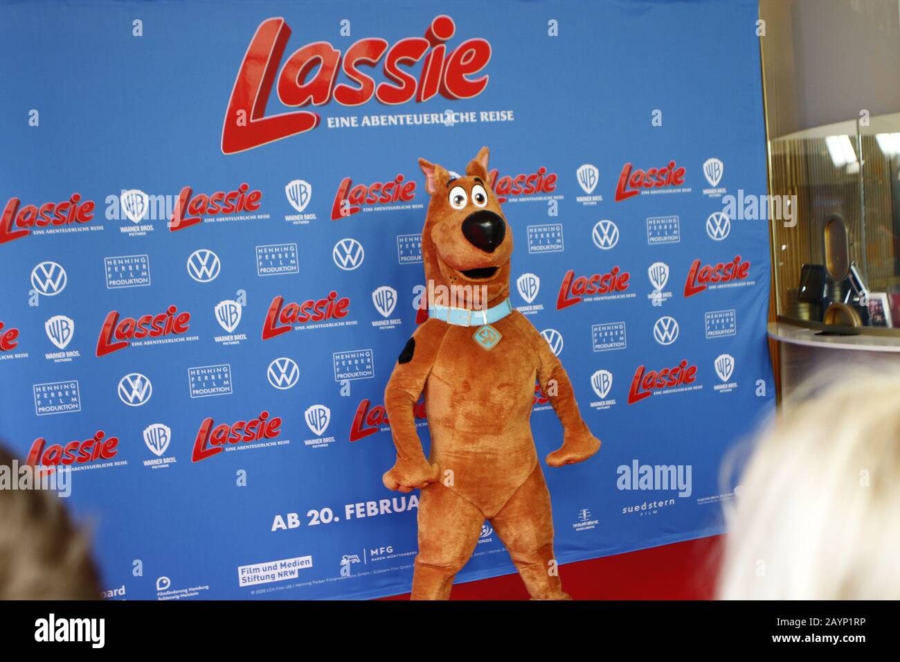 Berlin, Deutschland. Februar 2020. Berlin: Weltpremiere von LASSIE - EINE ABENTEUERREISE vor dem Zoopalast in Berlin in Anwesenheit des Regisseurs Hanno Olderdissen und der Schauspieler Nico Marischka, Bella Bading, Sebastian Bezzel, Anna Maria Mühe, Matthias Habich, Justus von Dohnányi, Christoph Letkowski, Johann von Bülow und Jana Pallaske (Foto von Simone Kuhlmey/Pacific Press) Credit: Pacific Press Agency/Alamy Live News Stockfoto