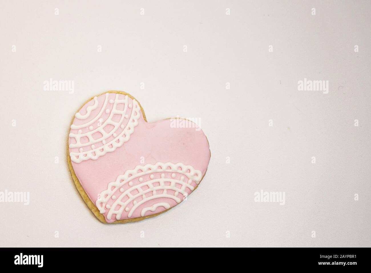 Herzförmige Zuckerplätzchen Stockfoto