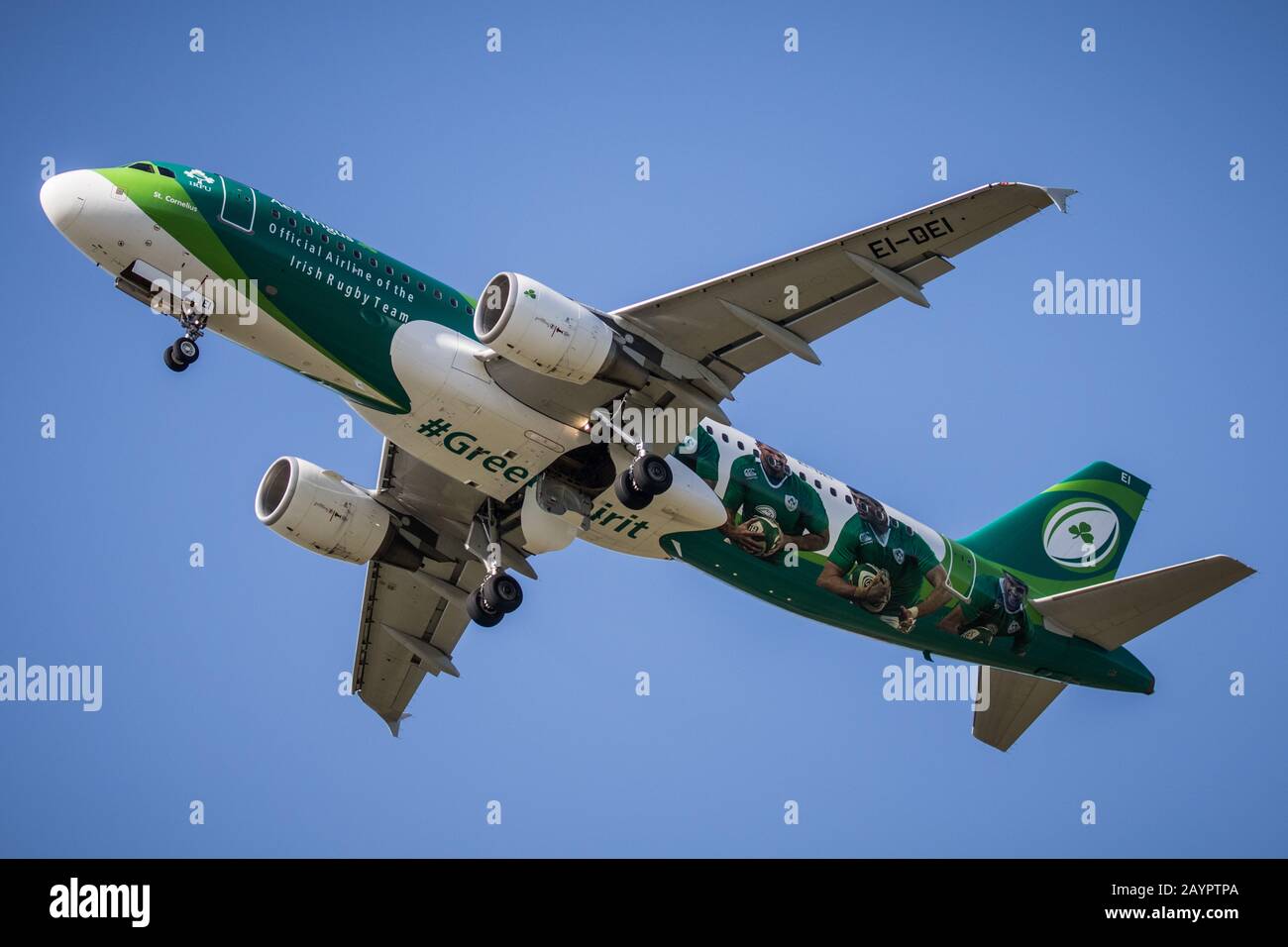 Aer Lingus - Irisches Rugby-Team Stockfoto