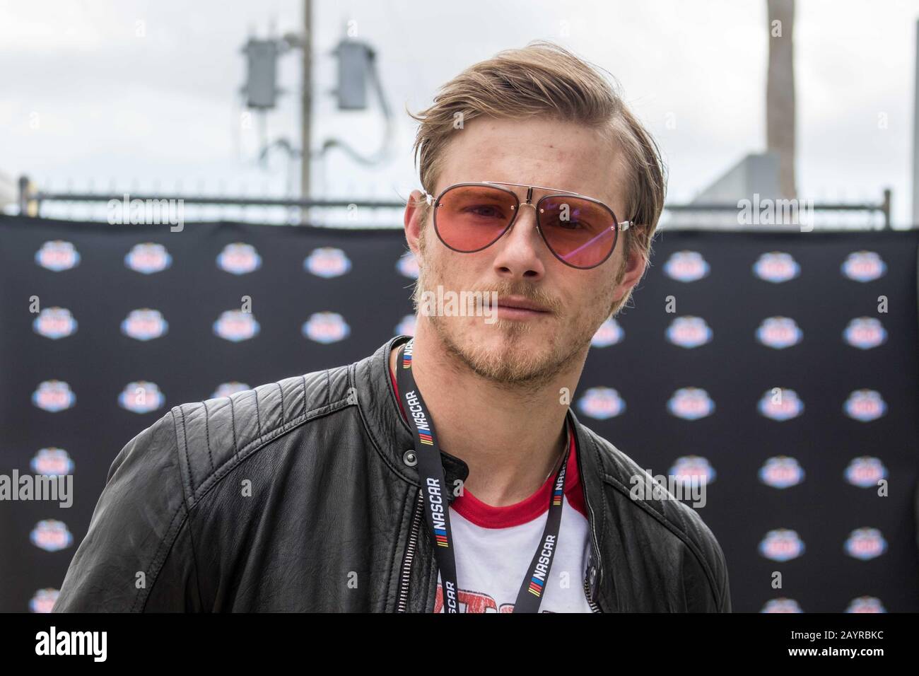 Daytona, Vereinigte Staaten. Februar 2020. Alexander Ludwig nahm an Veranstaltungen vor dem Daytona 500 2020 Teil, am Sonntag, 16. Februar 2020, in Daytona, Florida. Foto von Edwin Locke/UPI Credit: UPI/Alamy Live News Stockfoto