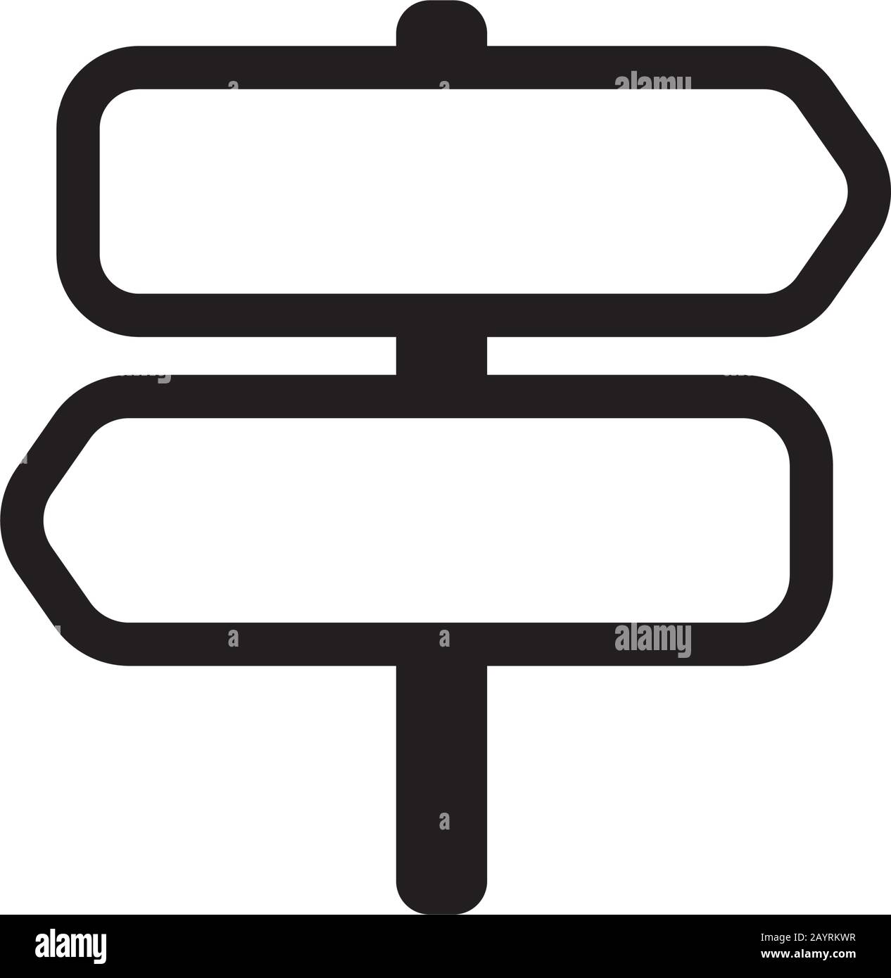 Straße Zeichen Symbol Stock Vektor