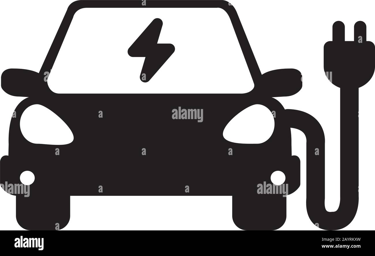 Symbol für Elektrofahrzeuge Stock Vektor