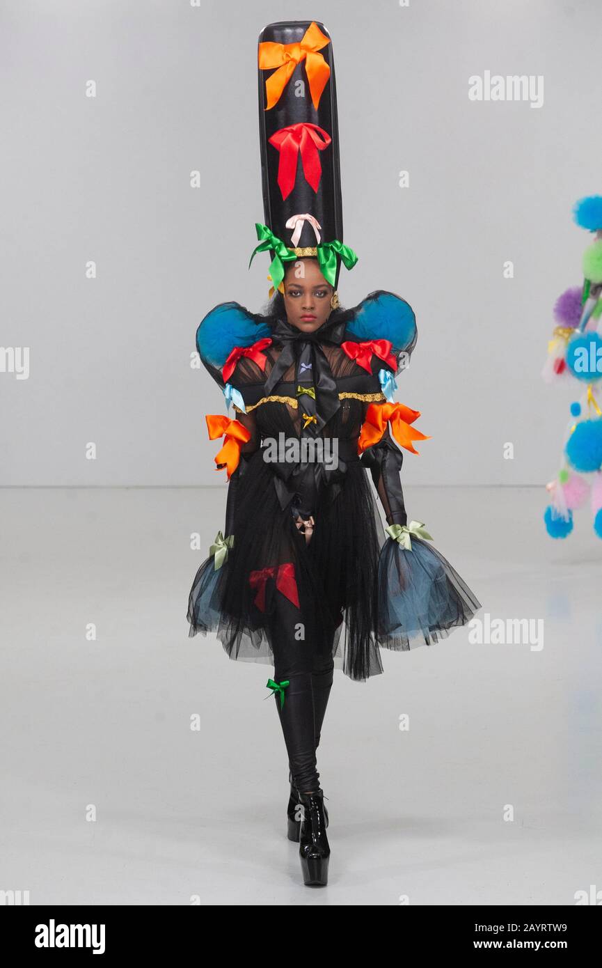 PAM Hogg AW20 Catwalk Show während der London Fashion Week bei Fashion Scout, Victoria House, London, Großbritannien. Credit: Antony Nettle/Alamy Live News Stockfoto