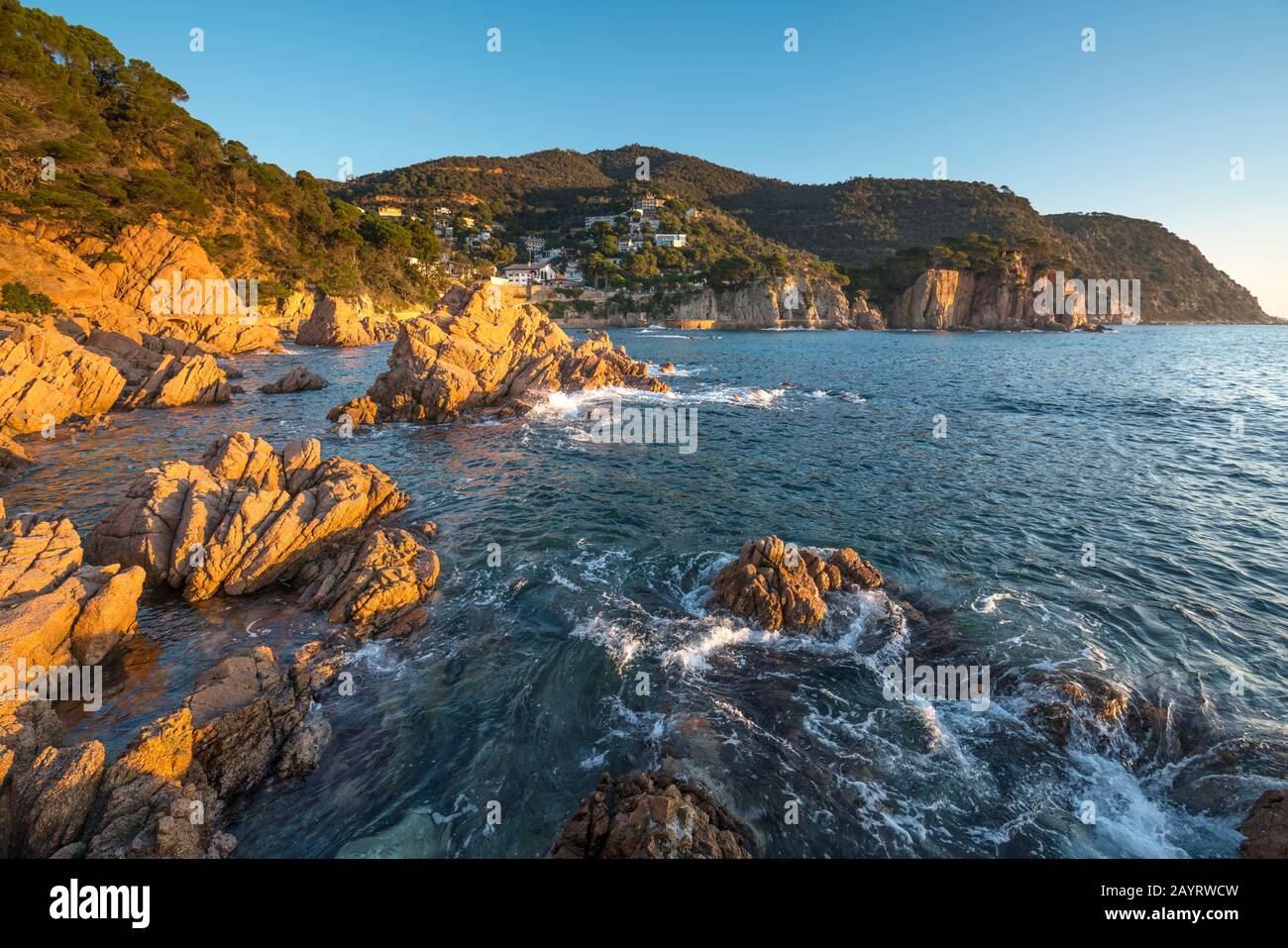 CALA CANYET SANTA CRISTINA D'ARO COSTA BRAVA GERONA KATALONIEN SPANIEN Stockfoto