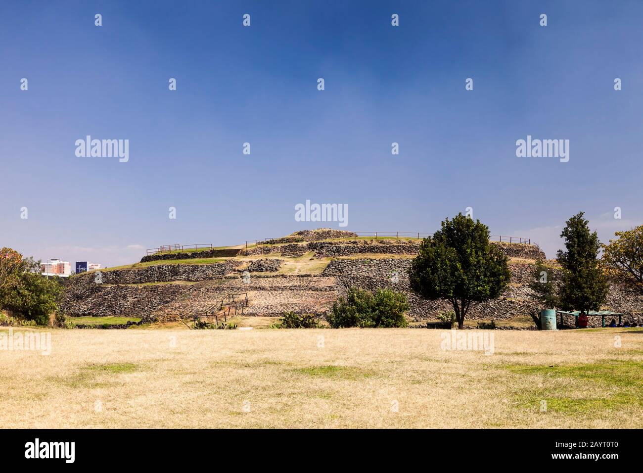 Cuicuilco, archäologische Stätte mesoamerikanischer Mittel- und Spätprägenden, Vorort von Mexiko-Stadt, Mexiko, Mittelamerika Stockfoto