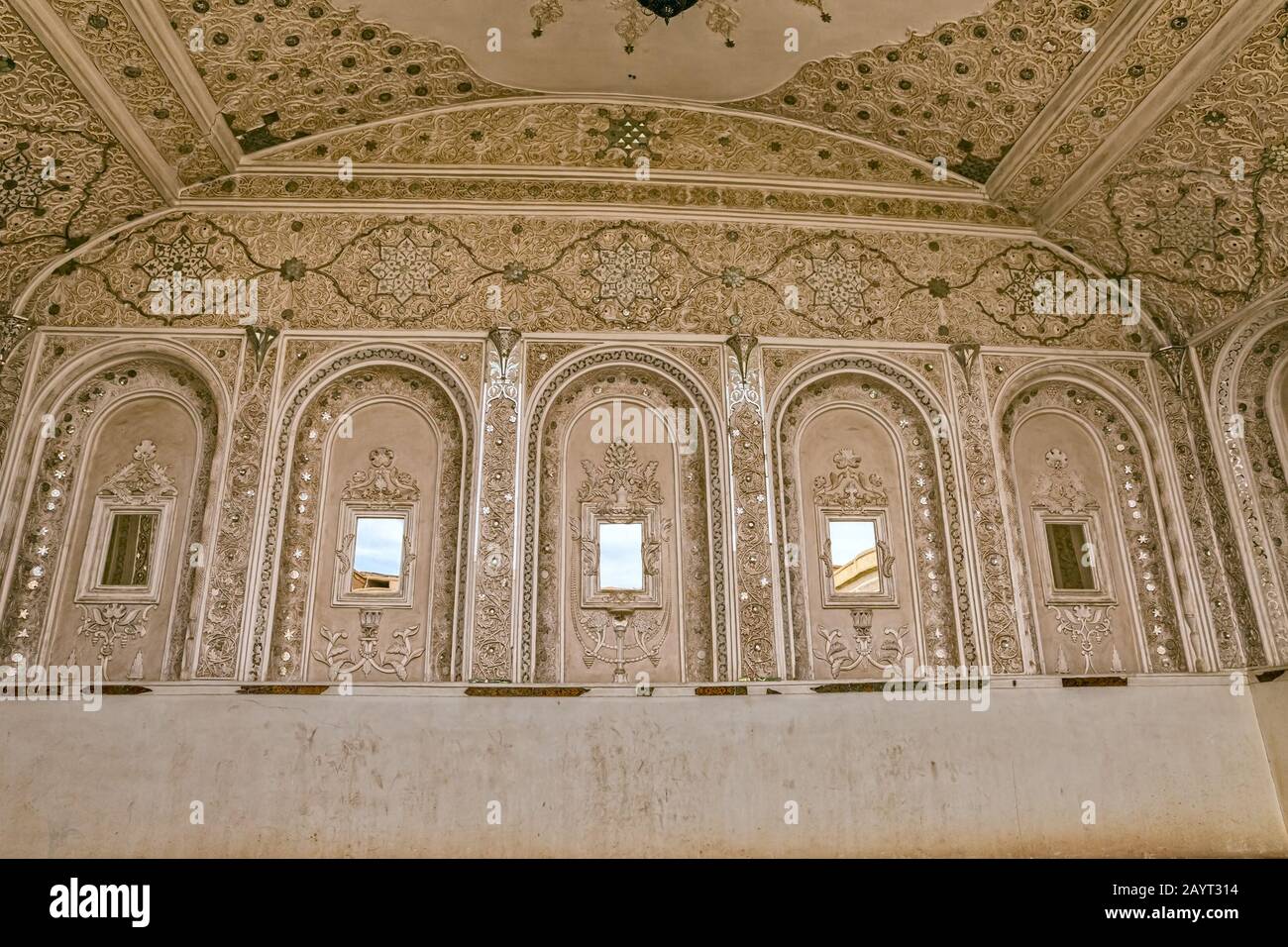 Traditionell eingerichtete Zimmer Stockfoto