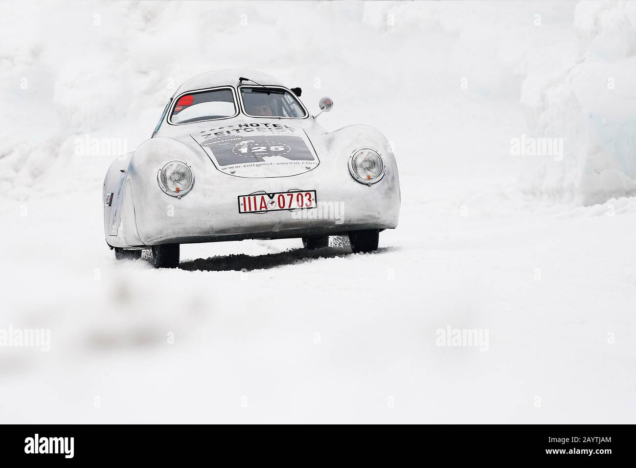 GP Ice Race 2020, Porsche 64K10 Berlin-Rom Replica Baujahr 1939, Zell am See, Österreich Stockfoto