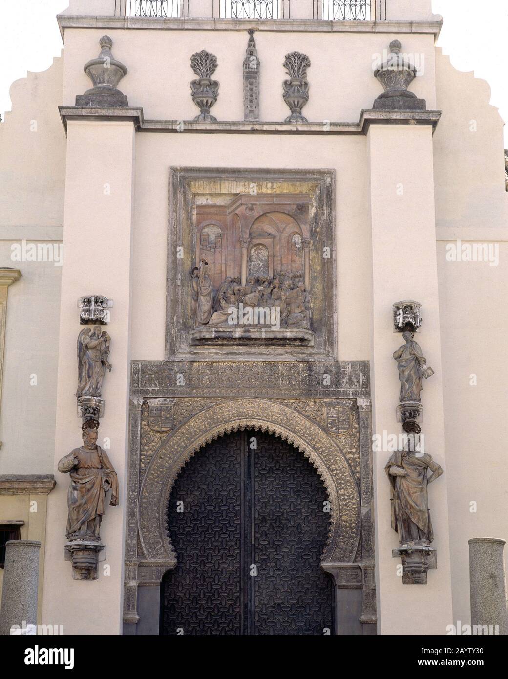 EXTERIEUR-PUERTA DEL PERDON-DET PUERTAS DE BRONCE. Lage: Catedral-EXTERIEUR. Sevilla. Sevilla. SPANIEN. Stockfoto