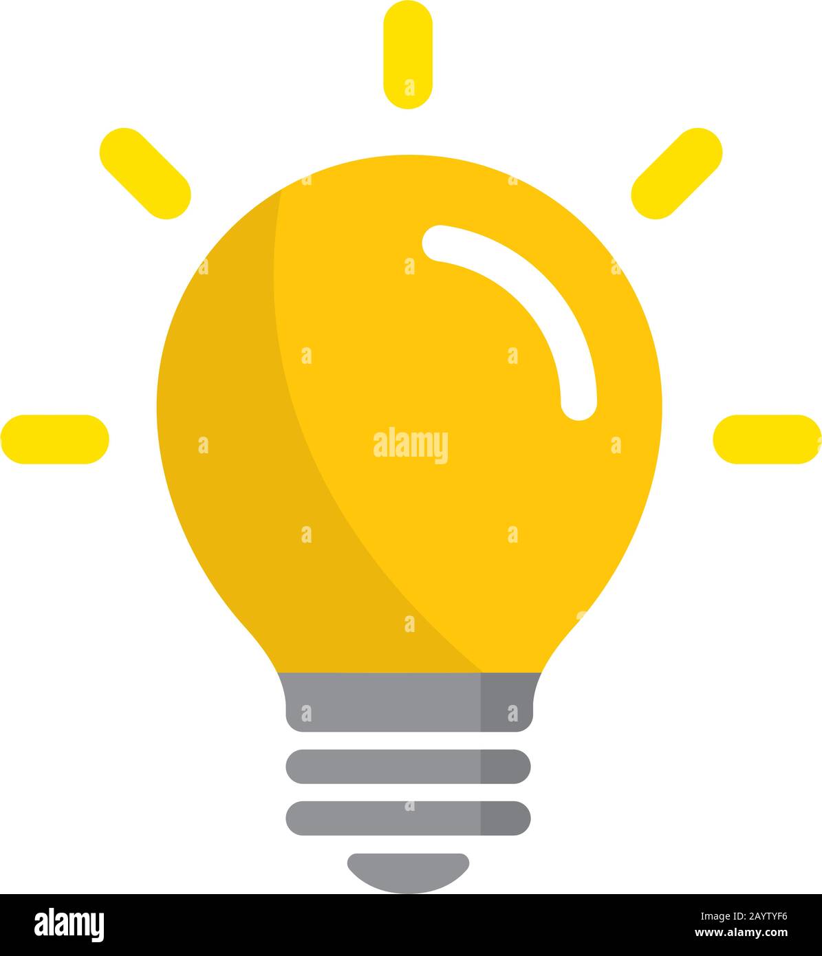 Symbol für Glühlampe/Idee/Inspiration Stock Vektor