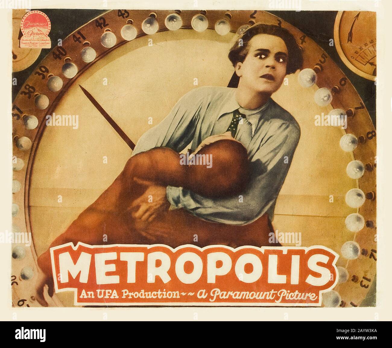 Metropole von Fritz lang (Jumbo Lobby Card). Museum: Private SAMMLUNG. Autor: Anonym. Stockfoto