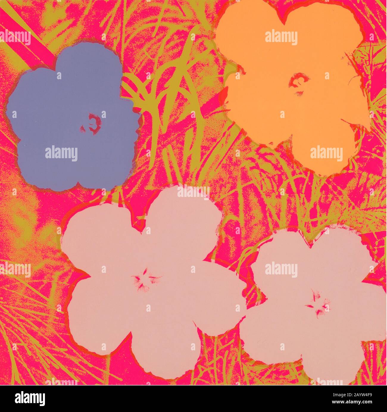 Blumen. Museum: Private SAMMLUNG. Autor: Andy WARHOL. Stockfoto