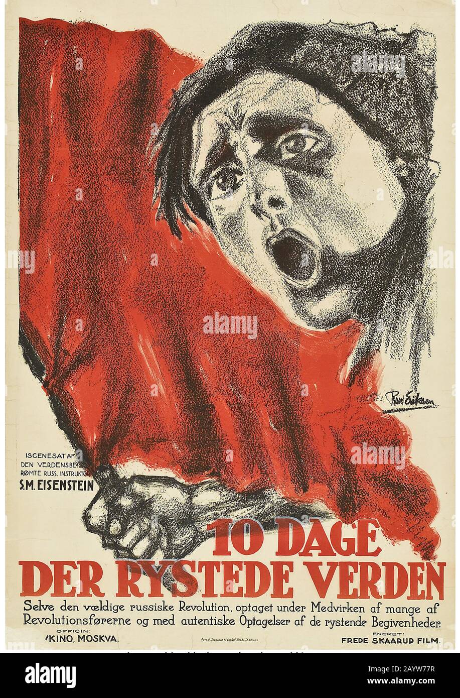 Filmplakat Oktober Zehn Tage Die Die Welt Erschutterten Von Sergei Eisenstein Museum Private Sammlung Autor Anonym Stockfotografie Alamy