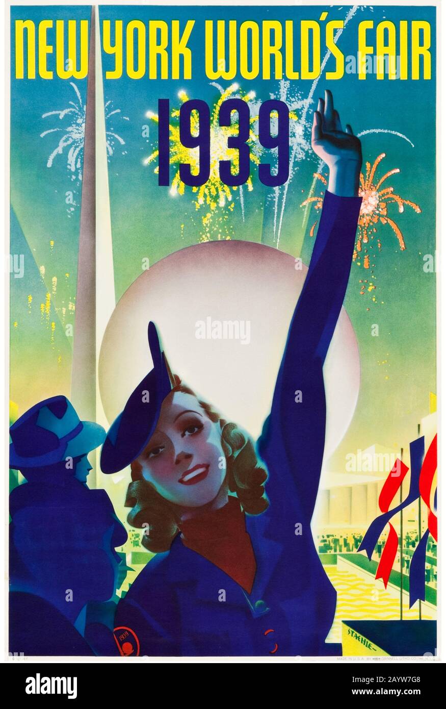 1939 New York World's Fair. Museum: Private SAMMLUNG. Autor: Albert Staehle. Stockfoto