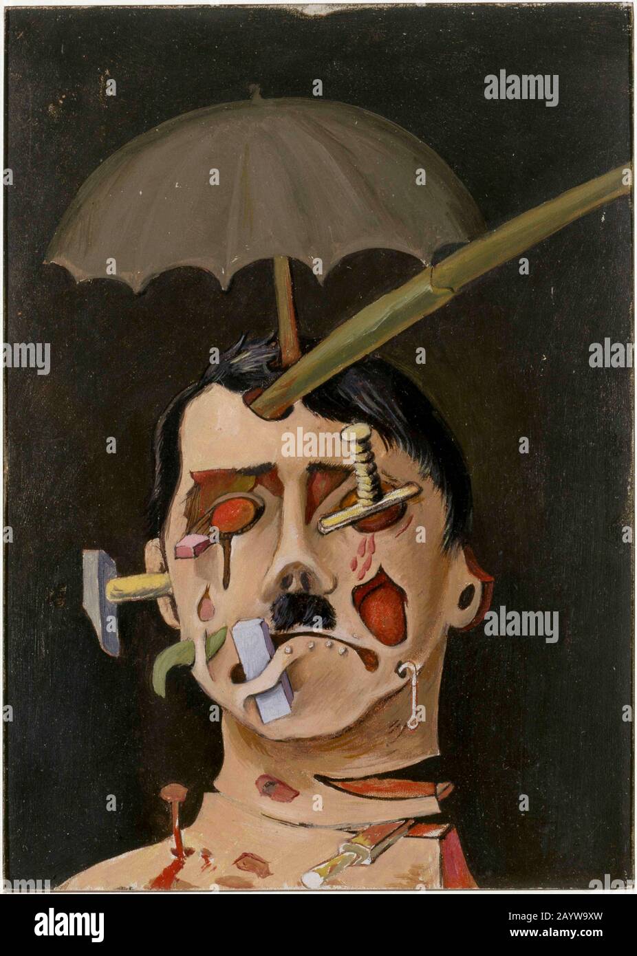 Hitler. Museum: Musée national d'Art moderne, Centre Georges Pompidou, Paris. Autor: Victor BRAUNER. Stockfoto