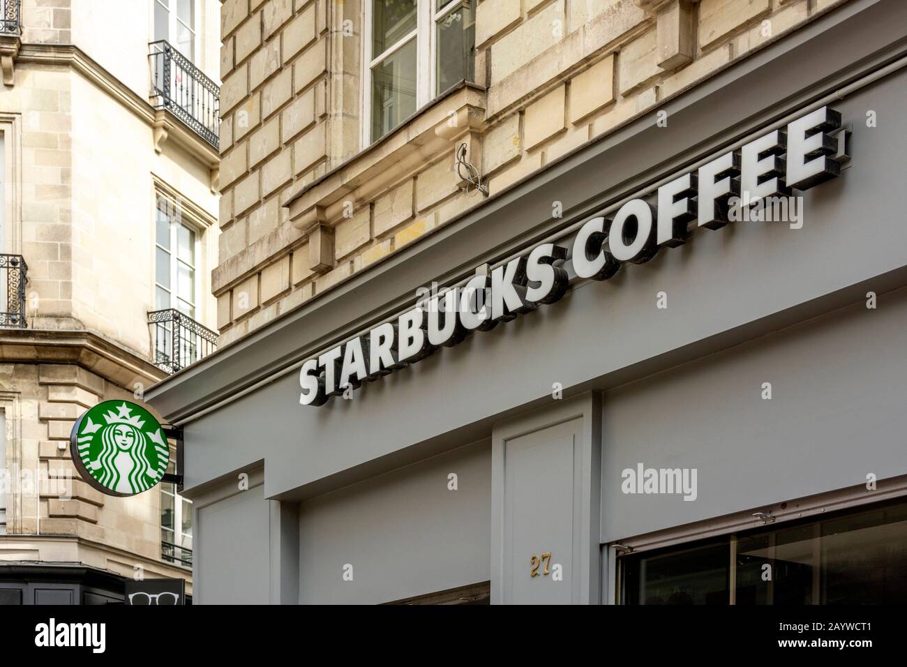 Starbucks Café-Bar in Frankreich Stockfoto
