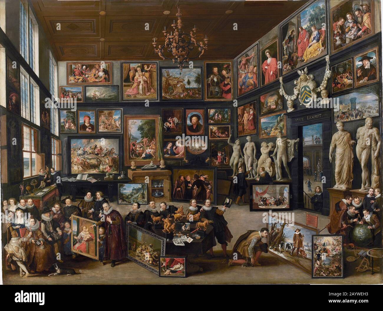 Die Galerie von Cornelis van der Geest. Museum: RUBENSHUIS. AUTOR: WILLEM VAN HAECHT. Stockfoto