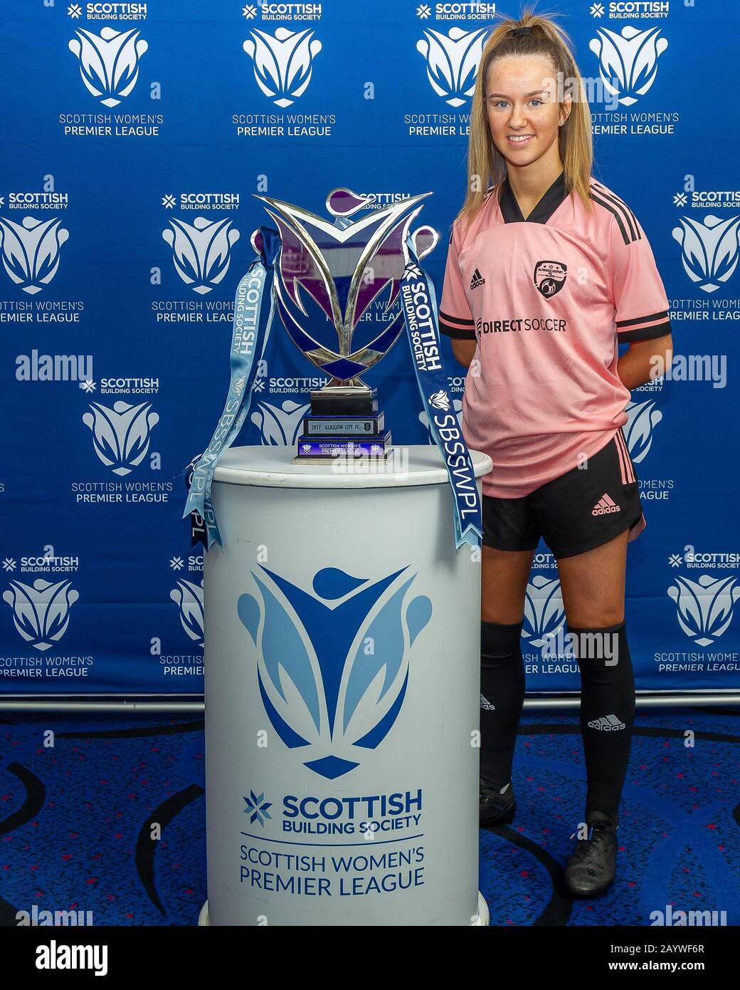 Glasgow, Großbritannien. Februar 2020. Lucy Ronald von Glasgow Women FC während der Veranstaltung zur Saisoneinführung der Scottish Building Society Scottish Women's Premier League im Nationalstadion Hampden Park, Glasgow, Montag, 17. Februar 2020 - Credit Colin Poultney/Alamy Live News Stockfoto