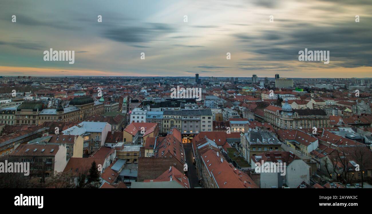 Stadtzentrum von Zagreb, Kroatien Stockfoto