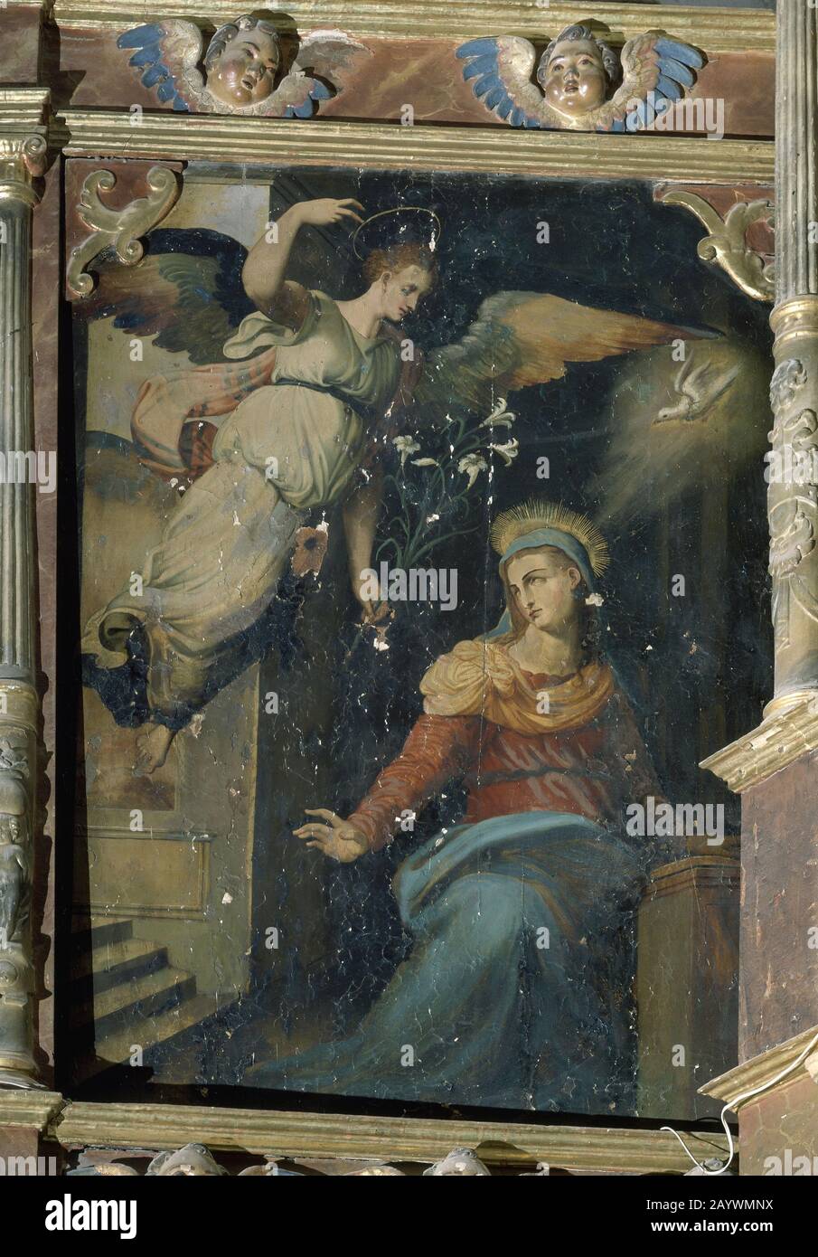 RETABLO DE ANTONIO ARFAIN - TABLA DE LA ANUNCIACION. ORT: IGREJA DE SAO ...