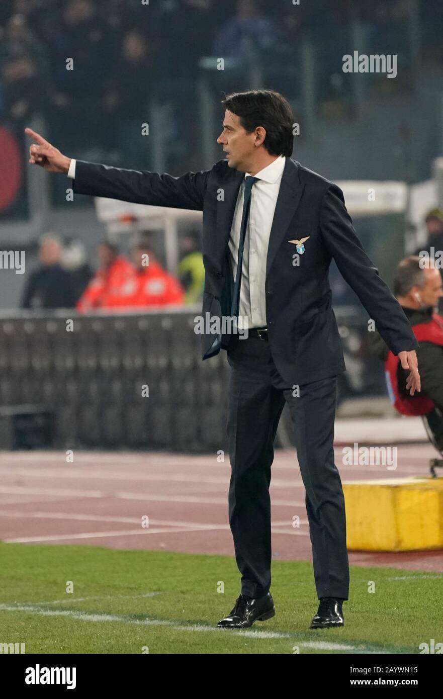 Simone inzaghi während des Fußballspiels SS Lazio gegen den FC Internazionale, Roma, Italien, 16. Februar 2020, Fußball in der italienischen Serie A Stockfoto Simone inzaghi während des Fußballspiels SS Lazio gegen den FC Internazionale, Roma, Italien, 16. Februar 2020, Fußball in der italienischen Serie A Stockfoto