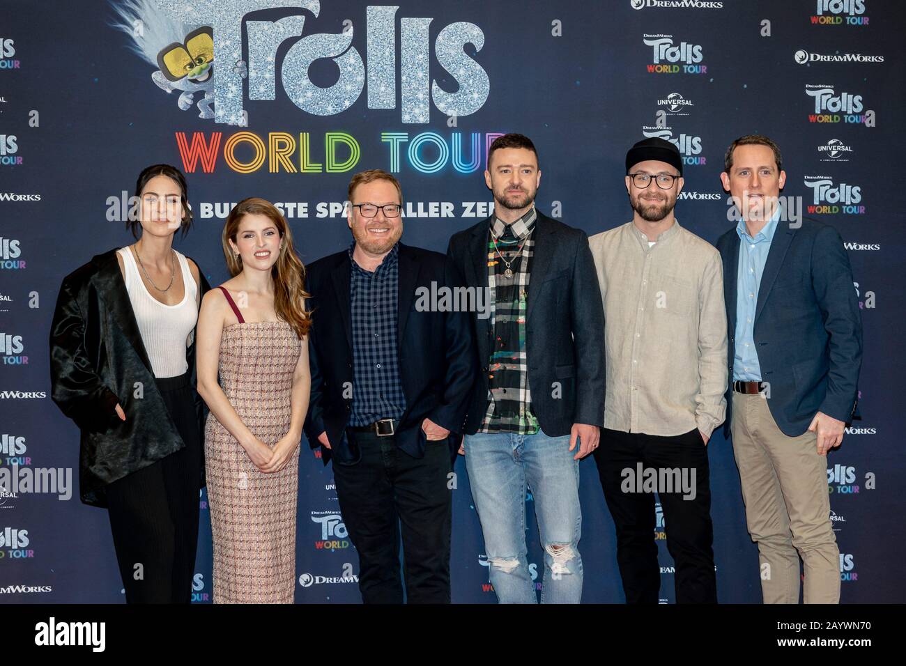 17.02.2020, Gruppenfoto mit Lena Meyer-Landrut (lr), Anna Kendrick