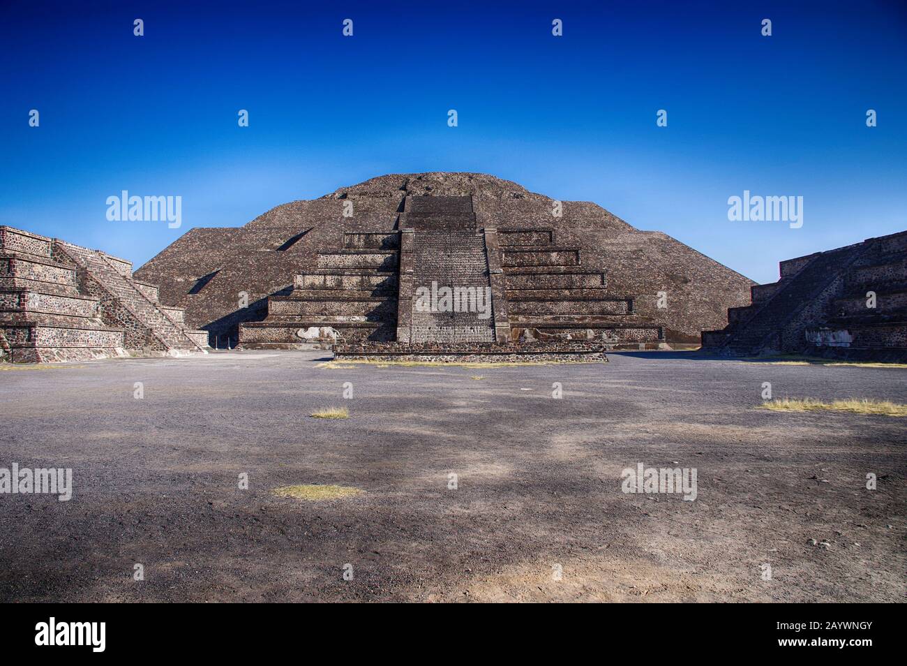 Pirámide de la Luna, Teotihuacán Stockfoto