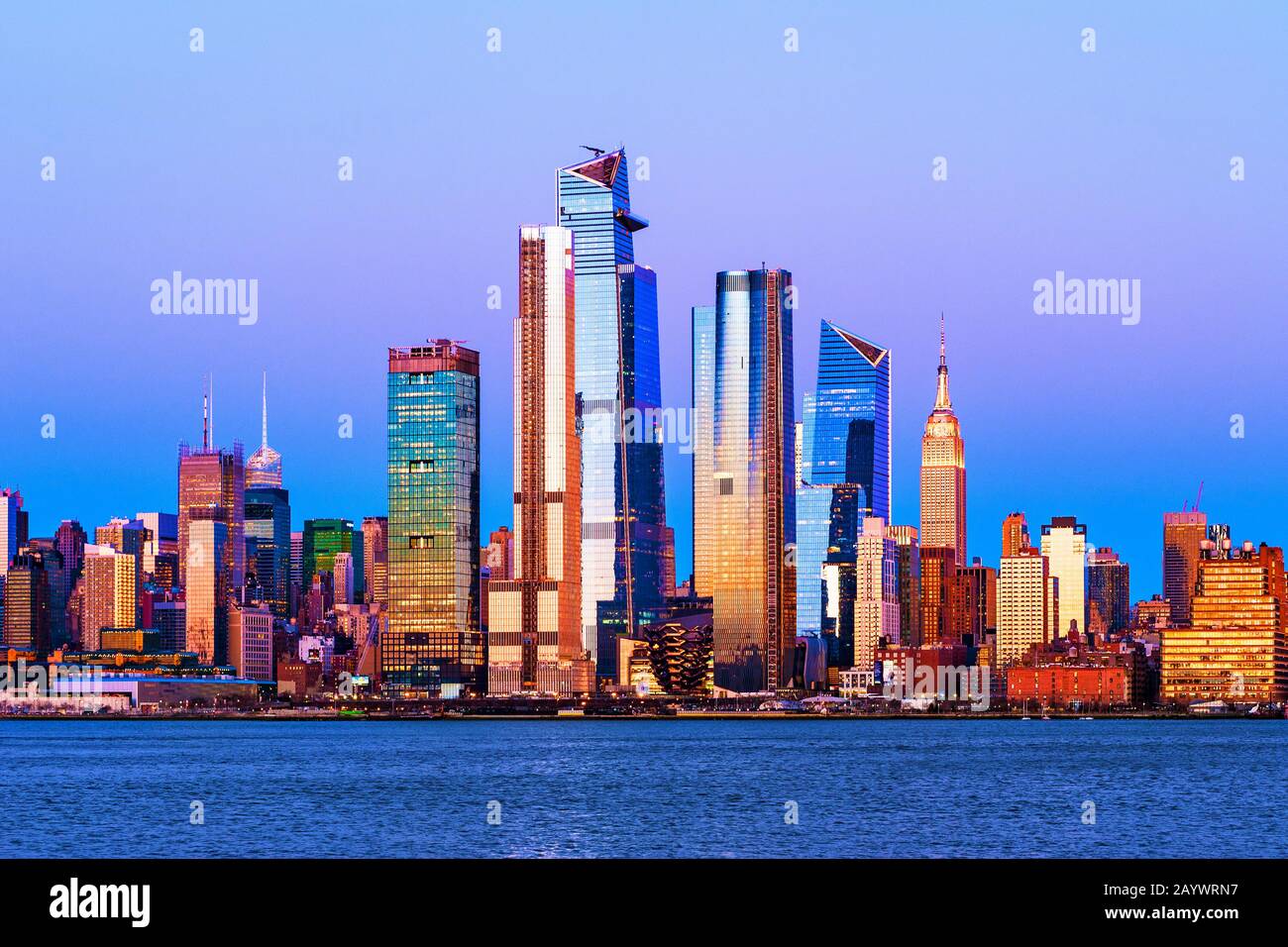 New York Skyline Hudson Yards Architektur Stockfoto