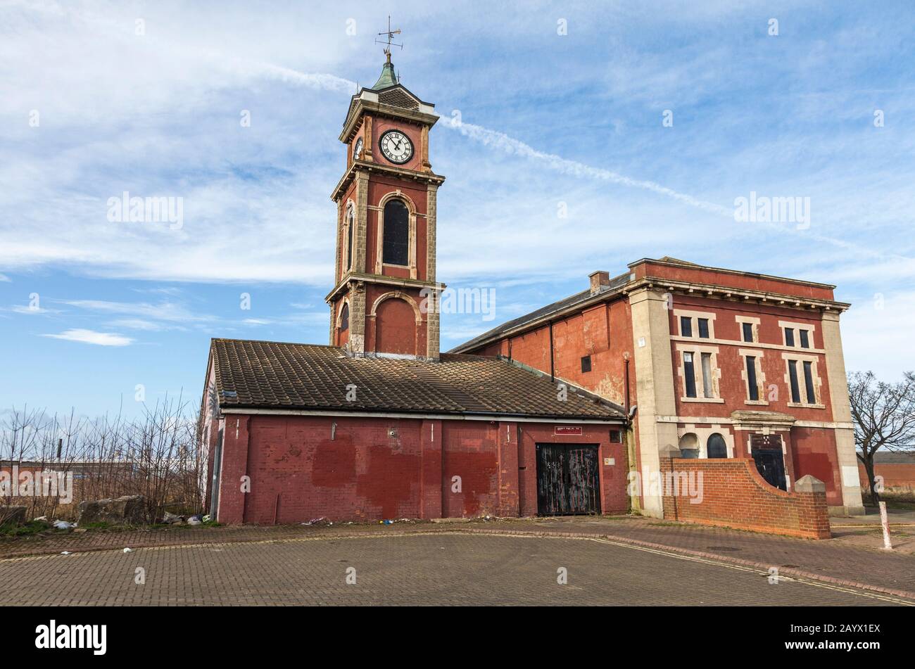 Das ehemalige Rathaus in der Gegend von St.Hildas in Middlesbrough, England, Großbritannien Stockfoto