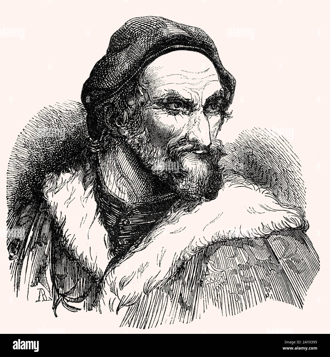Paolo Giovio, 1483 - 1552, italienischer Arzt, Historiker, Biograph Stockfoto
