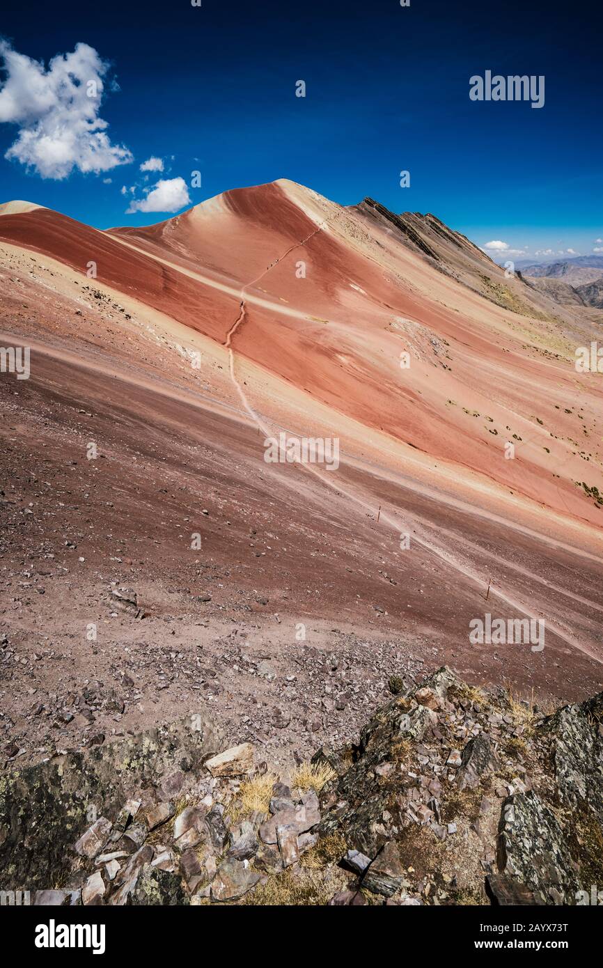 Rainbow Berg, Peru, Südamerika Stockfoto