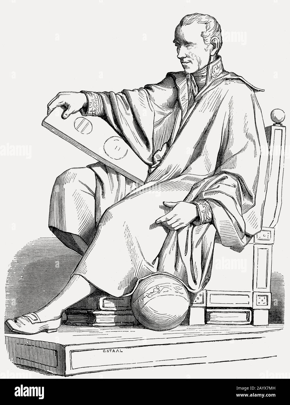 Pierre-Simon, marquis de Laplace, 1749 - 1827, französischer Gelehrter Stockfoto