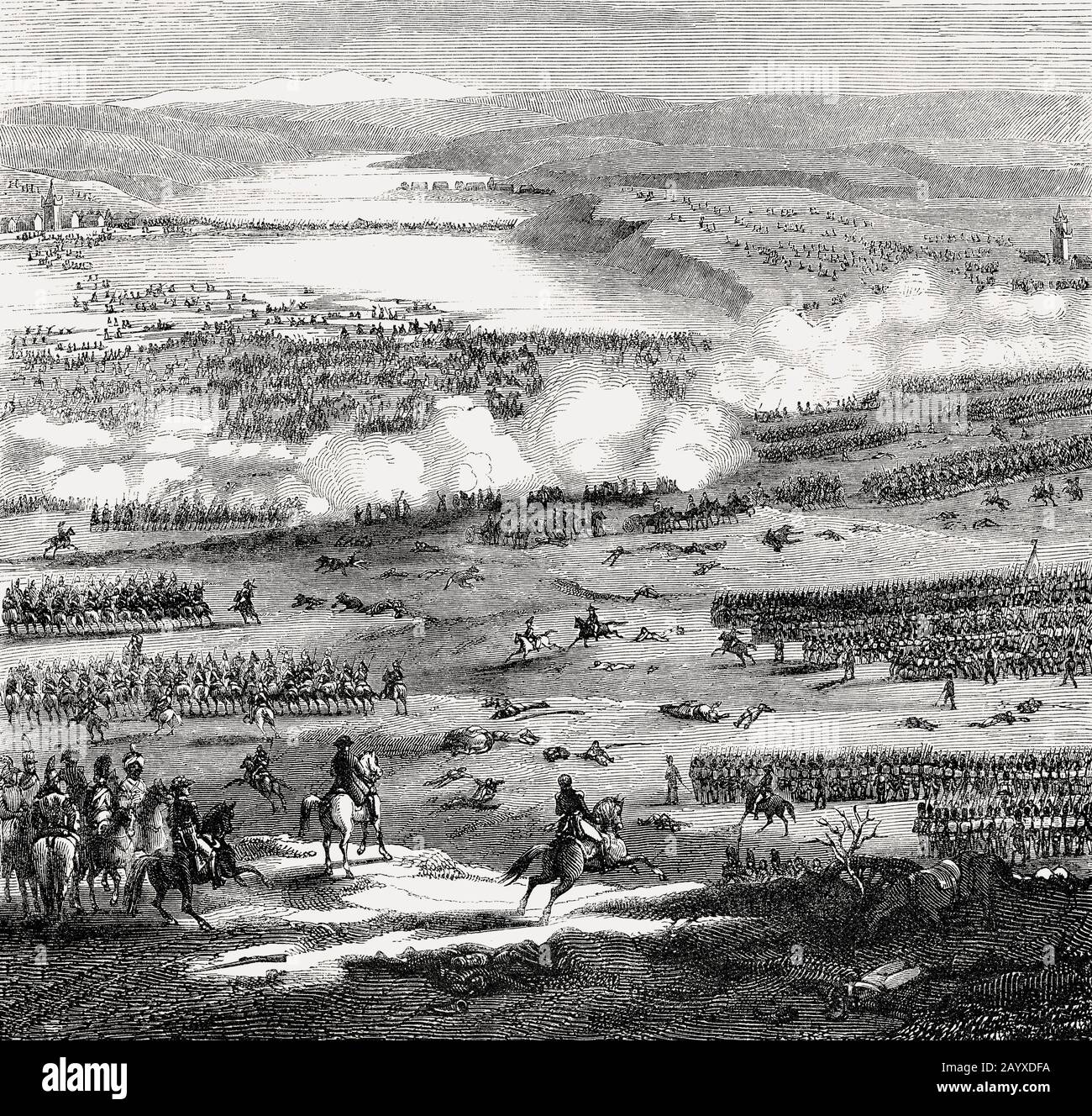Die Schlacht bei Austerlitz am 2. Dezember 1805, die napoleonischen Kriege Stockfoto