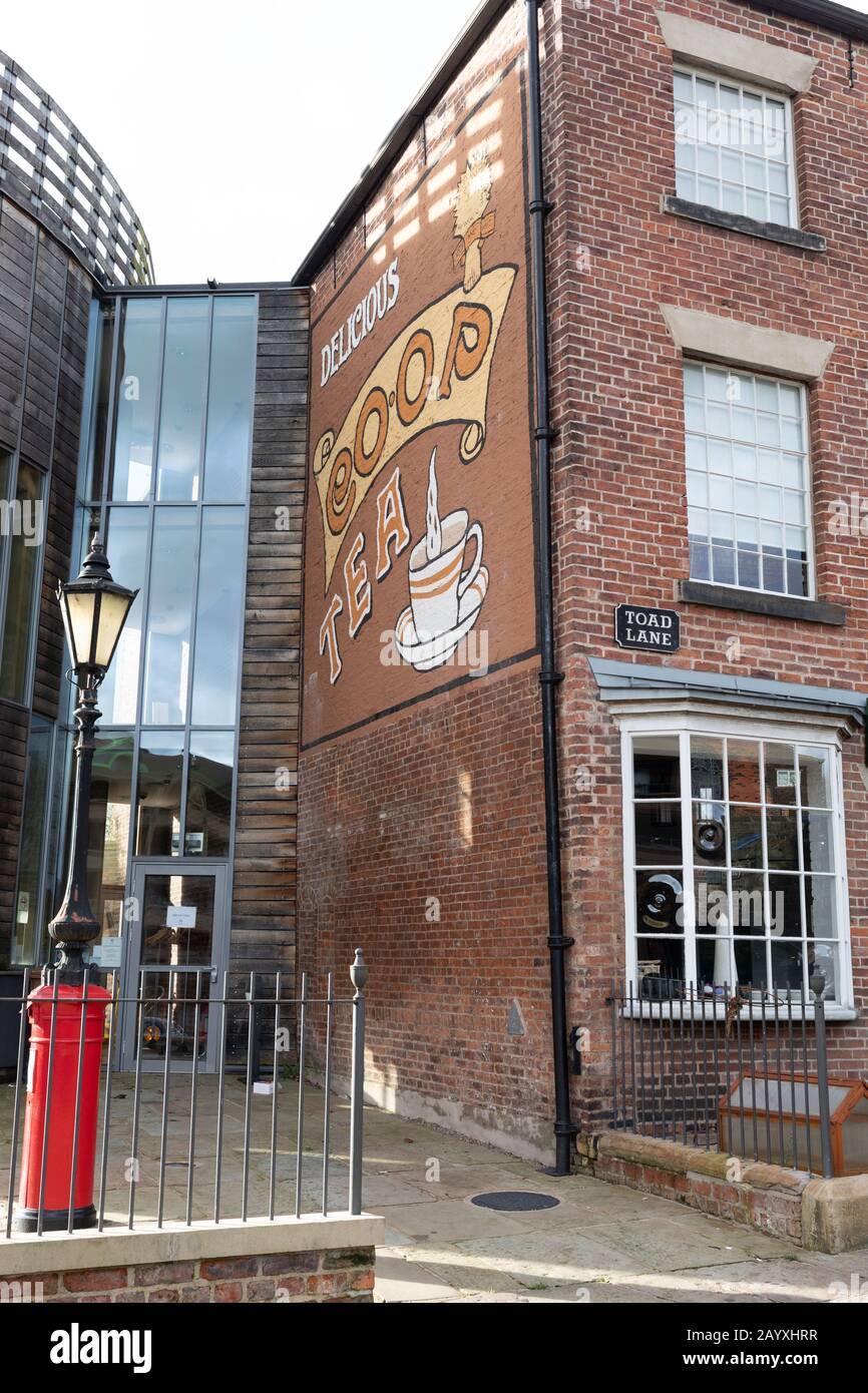 Toad Lane Museum, Rochdale, Sitz der Rochdale Pioneers, Vorläufer der Genossenschaftsbewegung Stockfoto