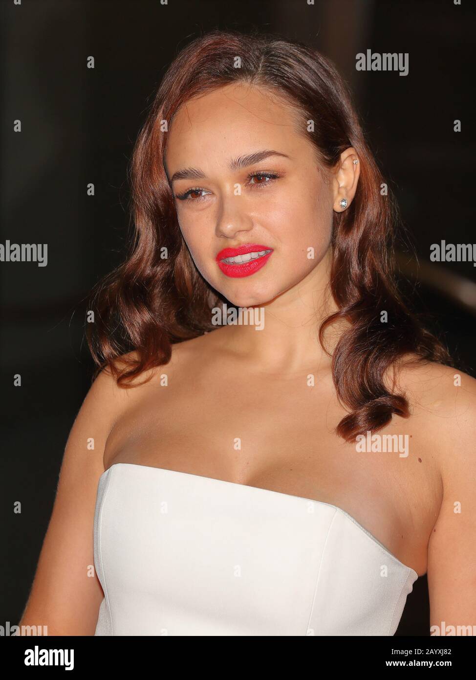 Schauspielerin Rose Williams besucht das After-Party-Dinner EE BAFTA im Grosvenor House Hotel in London, Großbritannien Stockfoto