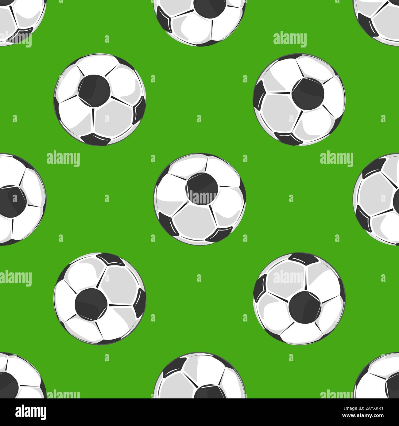Fußball-Muster Hintergrund. Sportkulisse für Fußball, Vektorgrafiken Stock Vektor