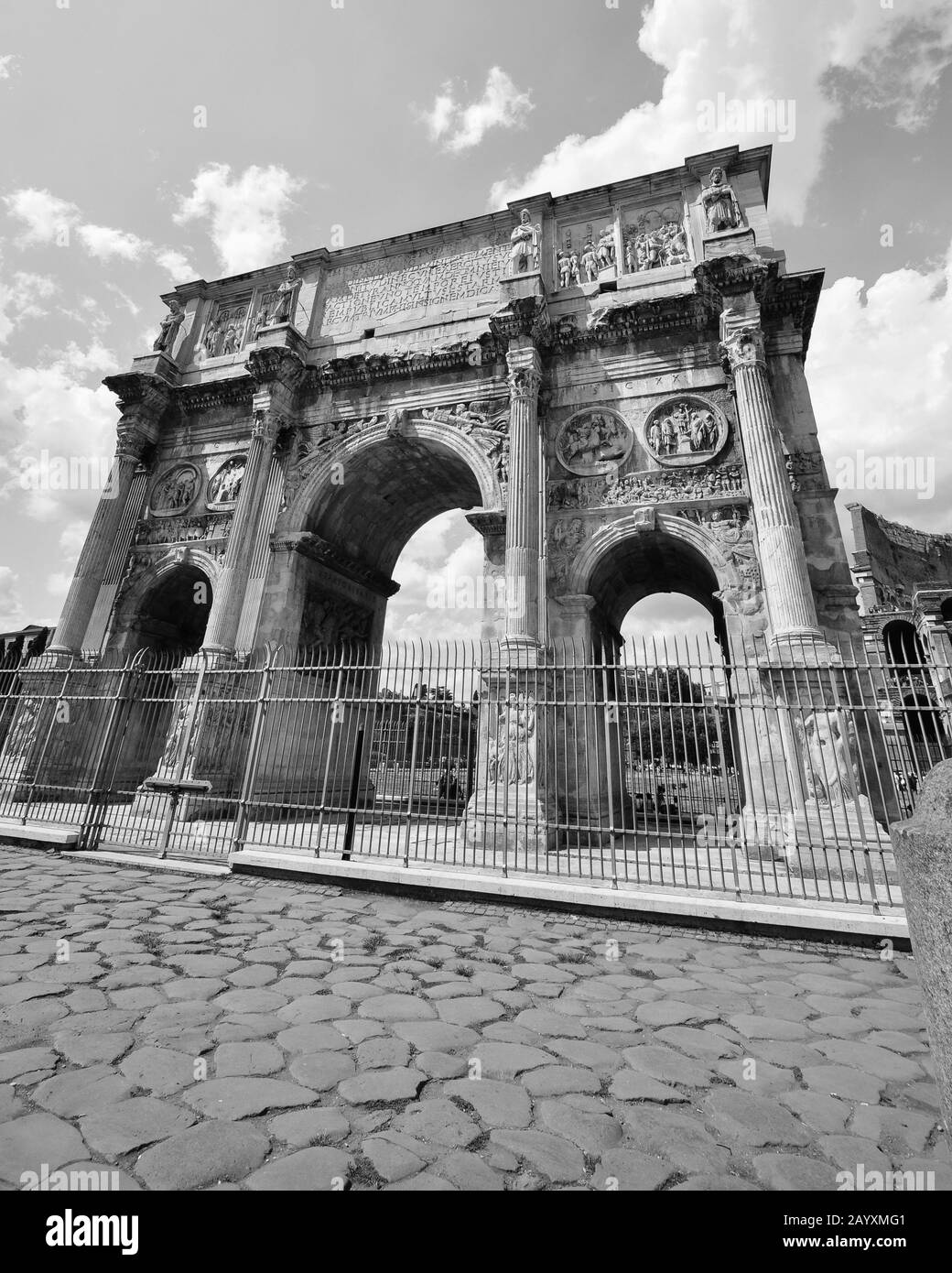 Der Bogen des Konstantin in Rom, Italien Stockfoto