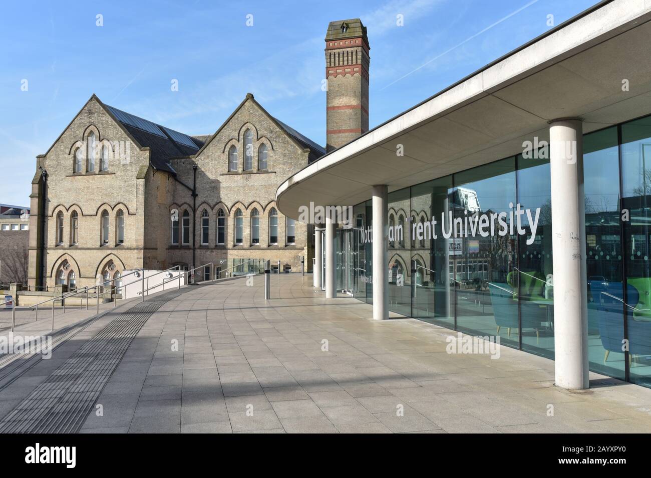 Newton und Arkwright Gebäude Nottingham Trent University, Nottingham, Vereinigtes Königreich Stockfoto