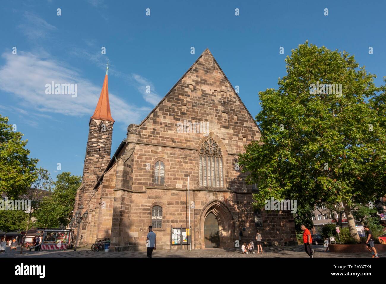 Jakobskirche (St. Jakob oder St James the Greater) ist eine mittelalterliche Kirche in Nürnberg, Bayern, Deutschland. Stockfoto