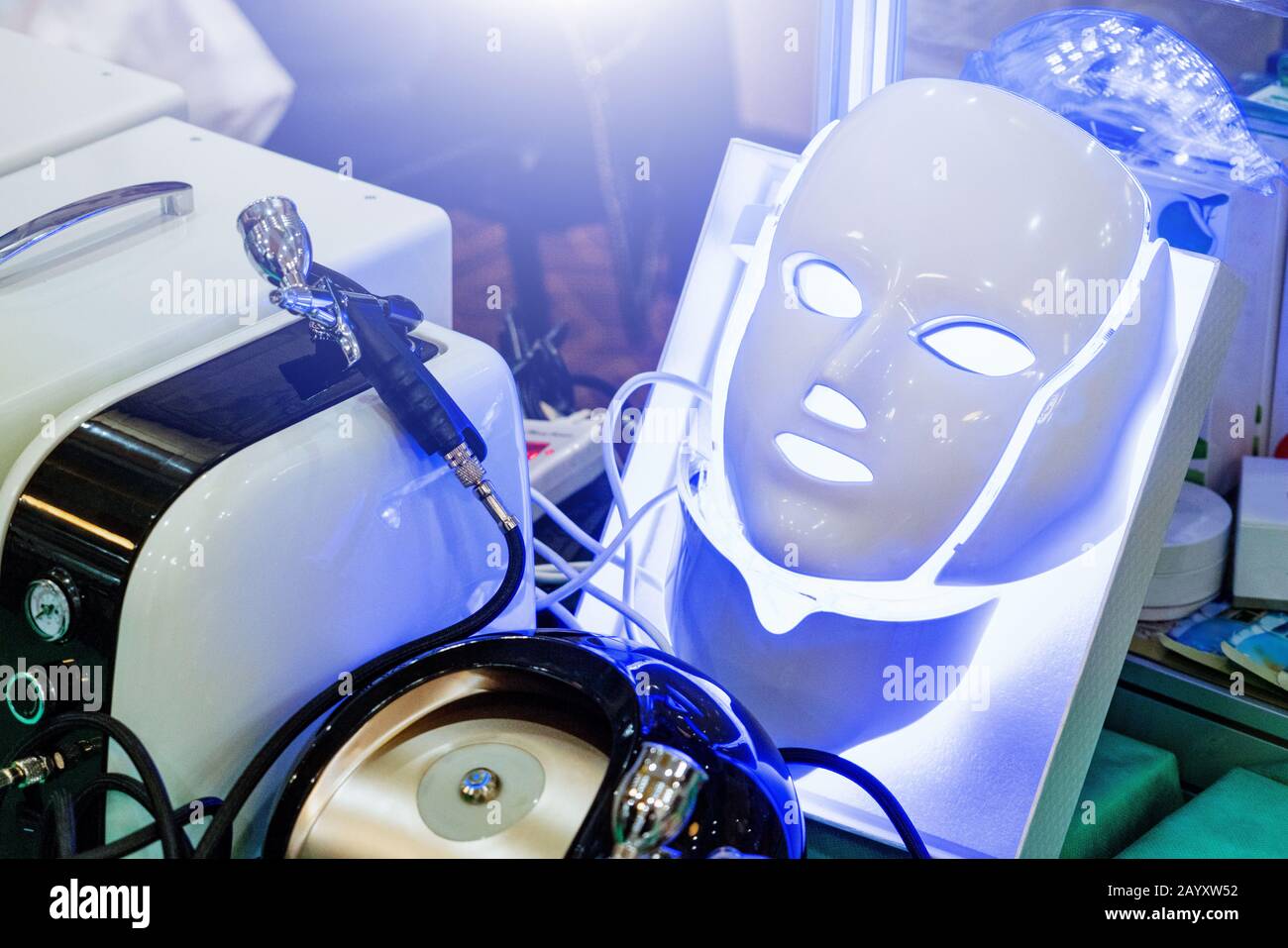 Kosmetische Maske zur Behandlung von Hautproblemen Stockfoto