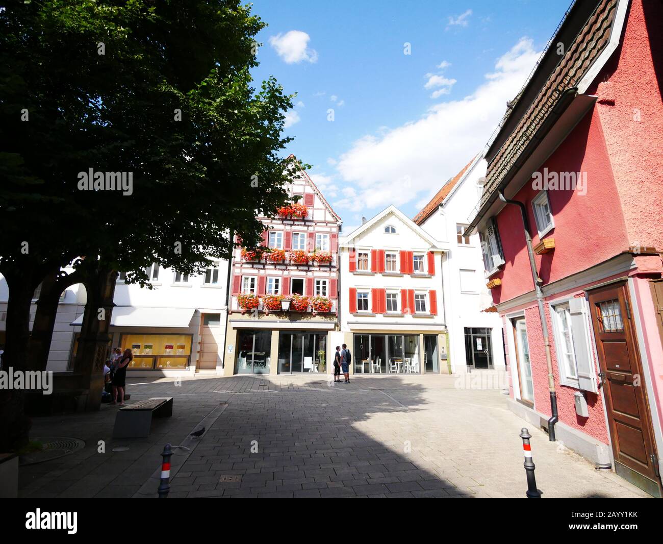 Reutlingen, Deutschland: Die obere Wilhelm Straße Stockfoto