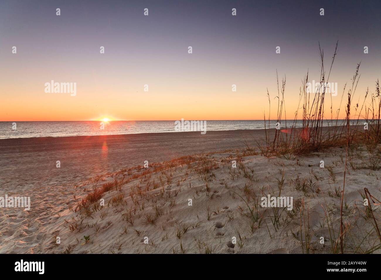 Sonnenaufgang auf Amelia Island, Florida. Stockfoto