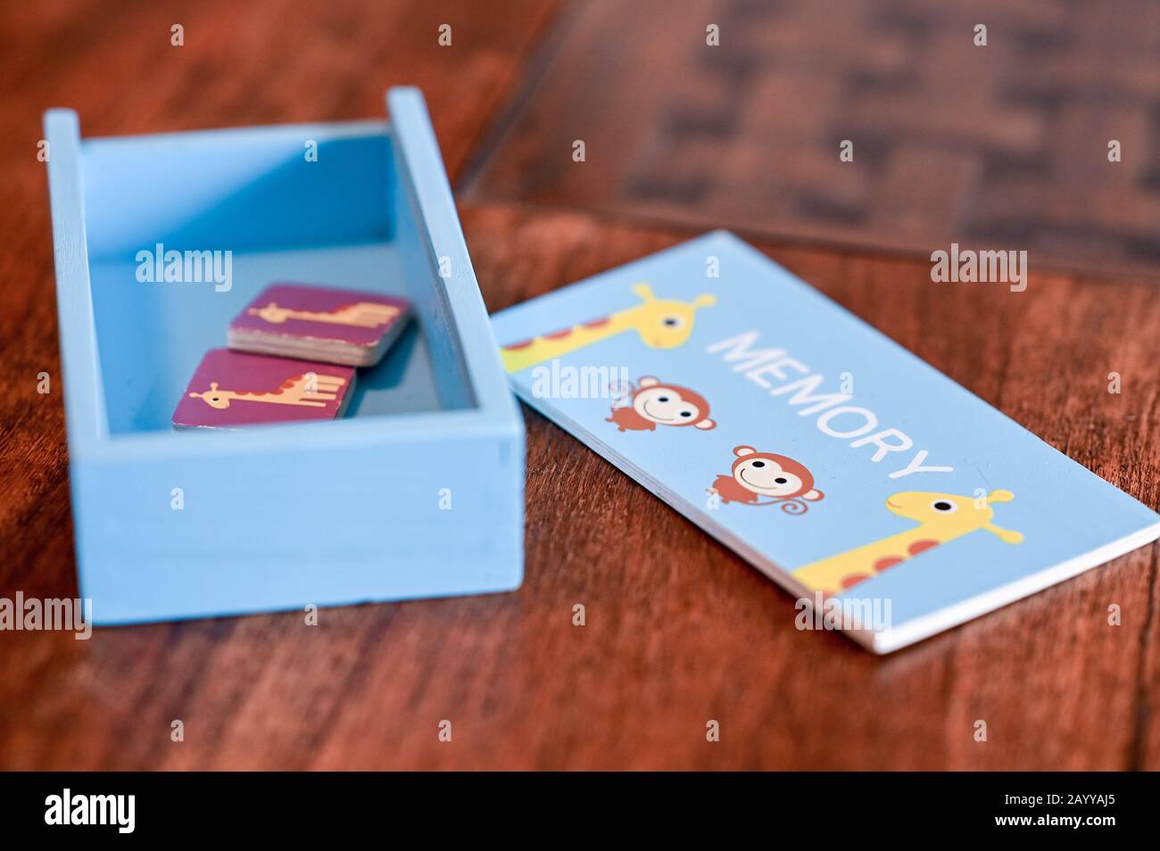 Speicher ein passendes Spiel für Kinder Stockfoto