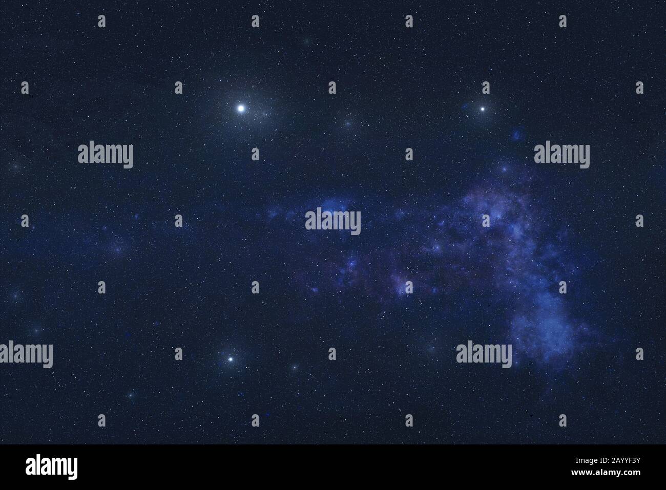 Koma Berenices Sternbild Sterne im Weltraum. Veronicas Haarkonstellation Sterne. Elemente dieses Bildes wurden von der NASA eingerichtet Stockfoto