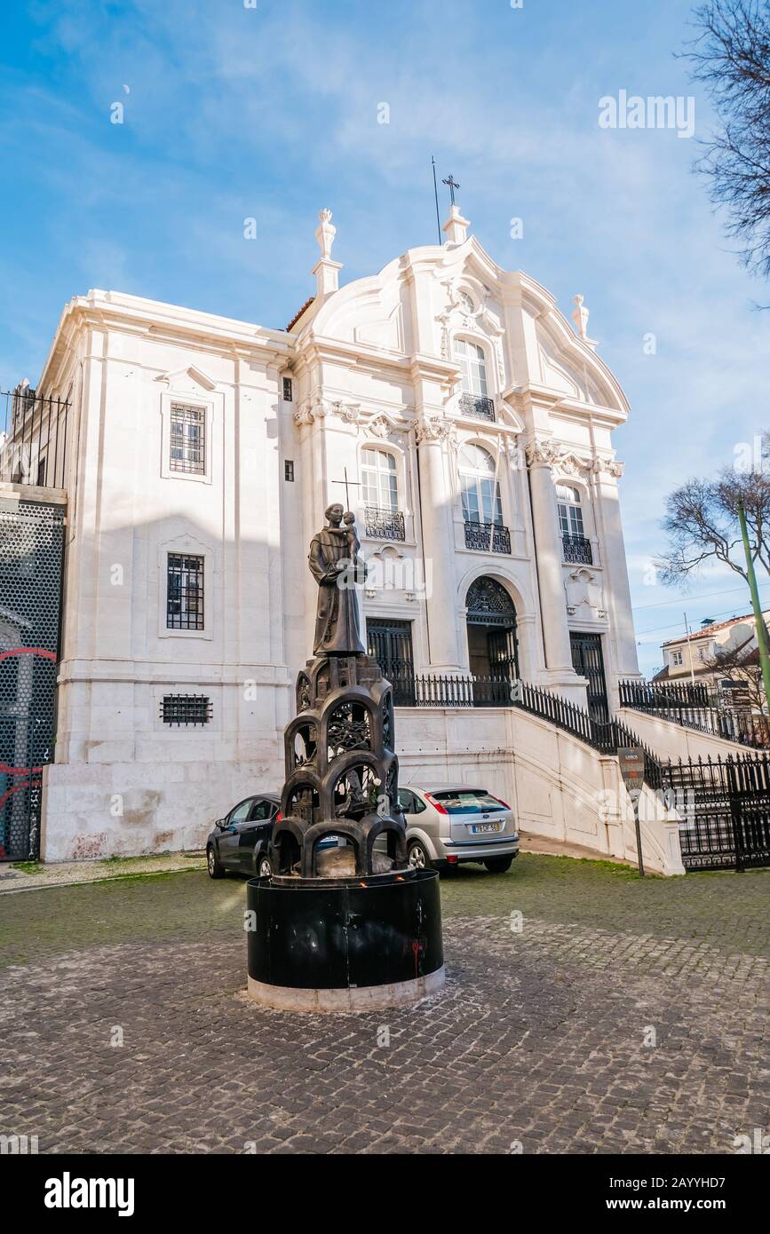 Igreja de Santo António (Kirchenheilige Anthony von Lissabon) ist eine Kirche, die dem heiligen Anthony von Lissabon in Lissabon gewidmet ist Stockfoto
