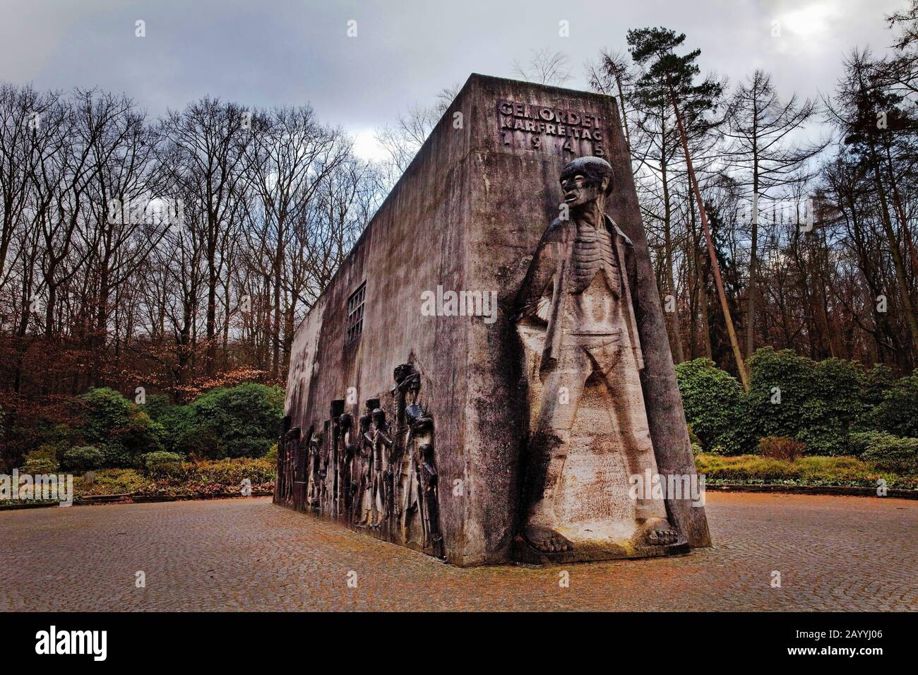 Mahnmal Bittermark, Gedenkort, Deutschland, Nordrhein-Westfalen, Ruhrgebiet, Dortmund Stockfoto