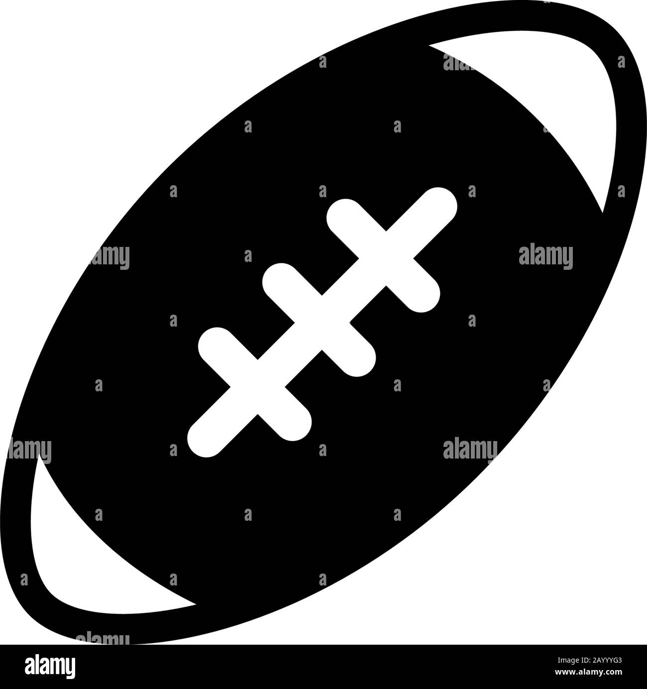 American Football - Symbolvorlage. Vektorgrafiken Stock Vektor