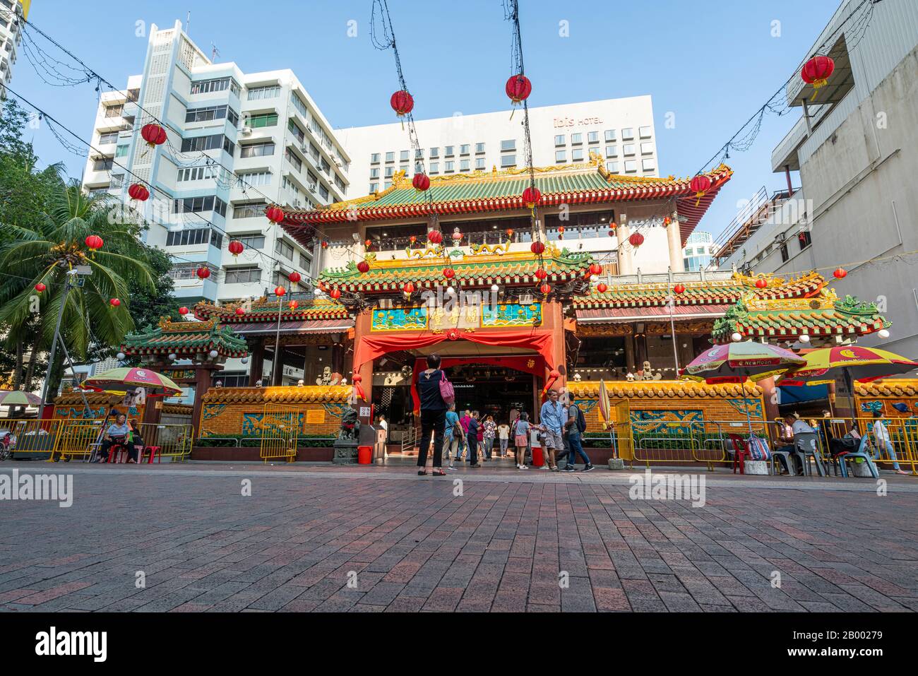 Singapur. Januar 2020. Der Eingang des Cho-Tempels von Kwan im Thong Hood Stockfoto