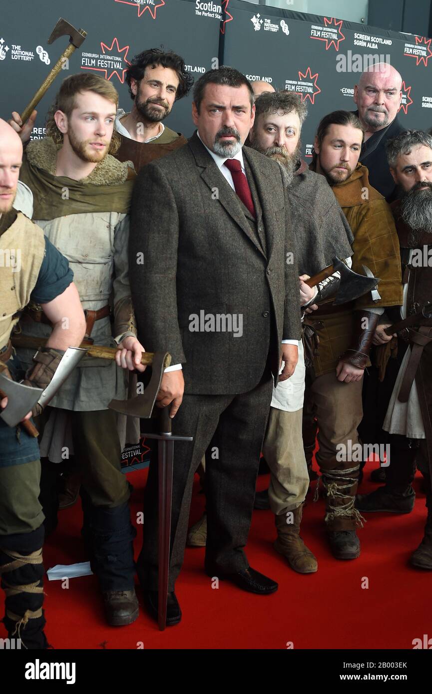 Angus MacFadyen besucht die Weltpremiere von "Robert the Bruce" im Vue Omni in Edinburgh Credit: Euan Cherry Stockfoto