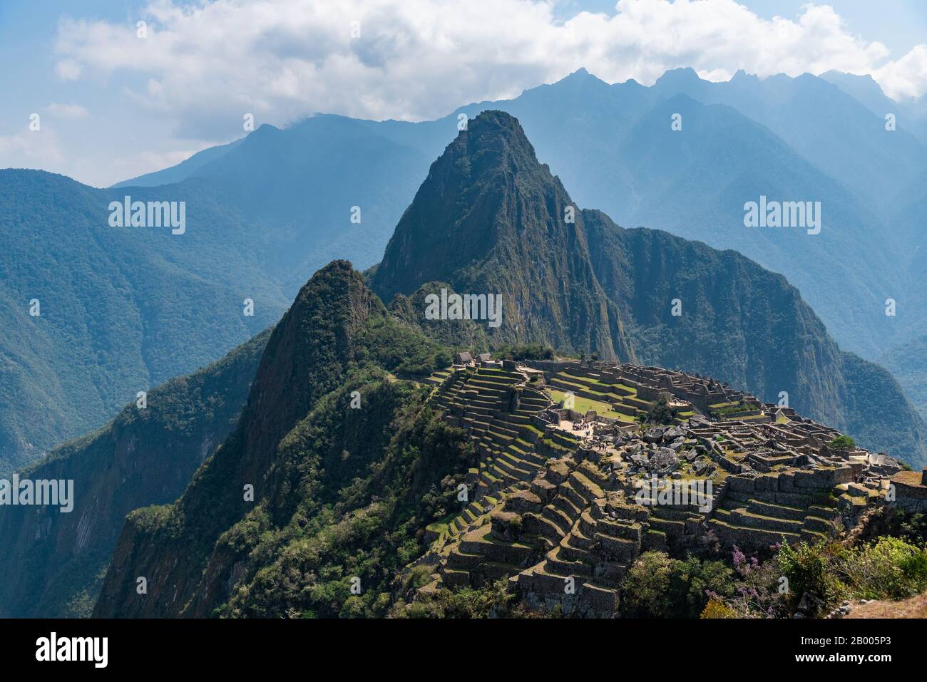 Schöne Aussicht auf Machu Picchu Peru Südamerika Stockfoto